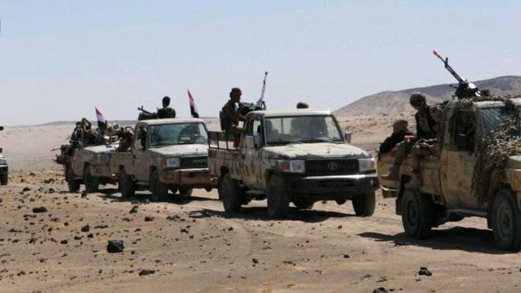 تدمير سبعة أطقم حوثية بمن فيها وتعزيزات كبيرة للجيش تصل بيحان