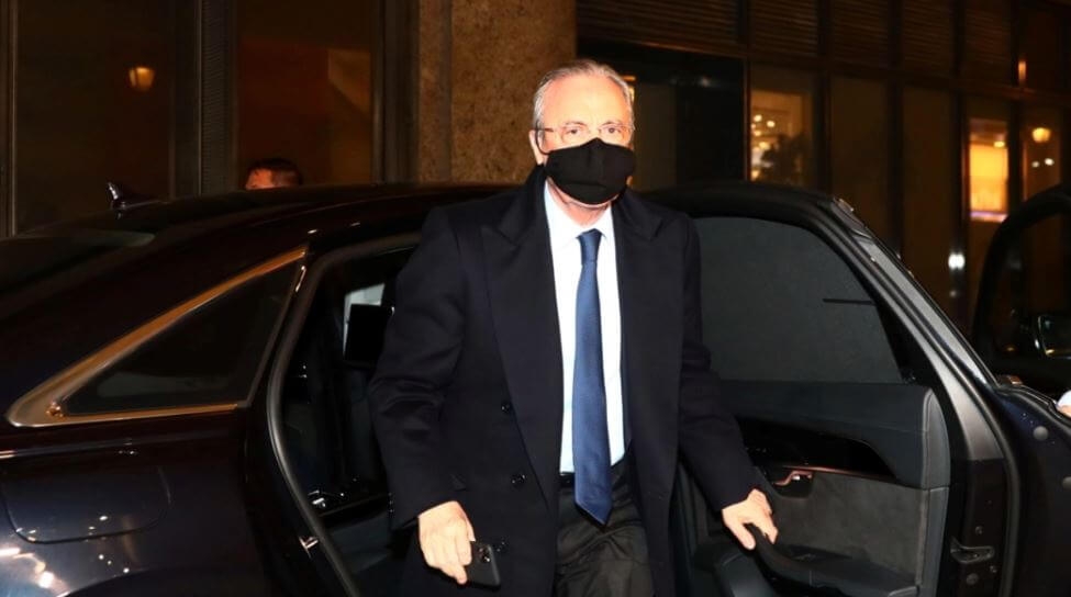 بسبب مبابي.. رئيس ريال مدريد يتعرض لحادث سير