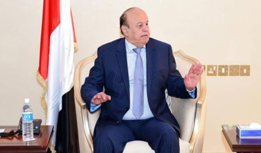 الرئيس هادي يتحدث عن مأرب من الرياض ويكتفي بالإستغراب من المواقف الدولية