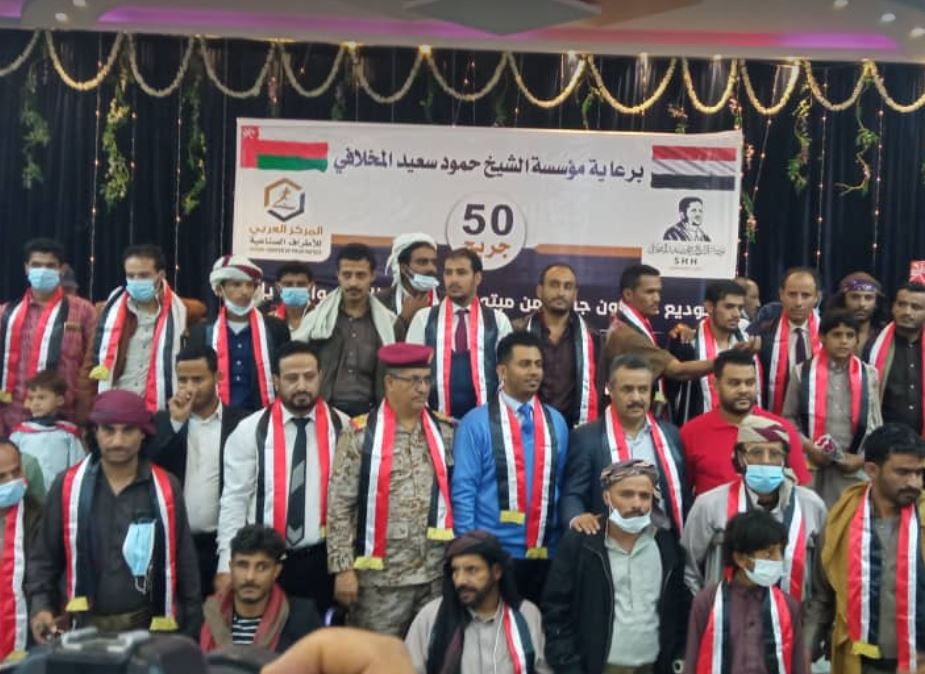 مأرب تودع الدفعة الـ 10 من الجرحى للعلاج بالمركز العربي في سلطنة عمان