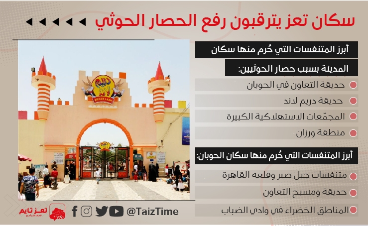 سكان تعز يترقبون رفع الحصار الحوثي ويضعون خططا لزيارة الأهل والمتنفسات التي حرموا منها