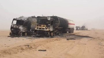 مقتل جندي وإصابة آخر بانفجار عبوة ناسفة استهدفت شاحنة نفط في حضرموت