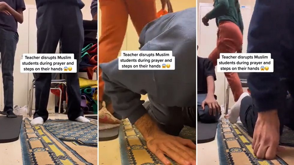 غضب واسع بعد اعتداء معلمة أمريكية على طلاب مسلمين أثناء أدائهم الصلاة "أنتم تقومون بالسحر" (فيديو)