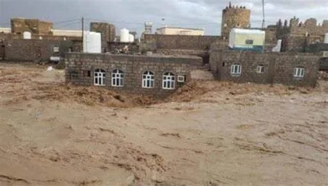نشرة الإنذار المبكر للأرصاد الجوية الصادرة عن "الفاو" تحذّر من فيضانات مفاجئة غربي اليمن