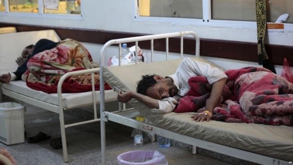 منظمة دولية: أكثر من 20 ألف حالة إصابة بالكوليرا في اليمن