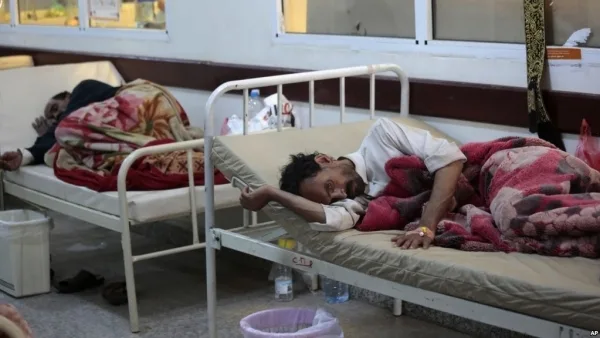 منظمة دولية: أكثر من 20 ألف حالة إصابة بالكوليرا في اليمن