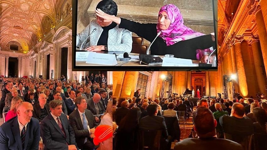 إسرائيل تحتج على تصريحات "توكل كرمان" في الفاتيكان بشأن غزة