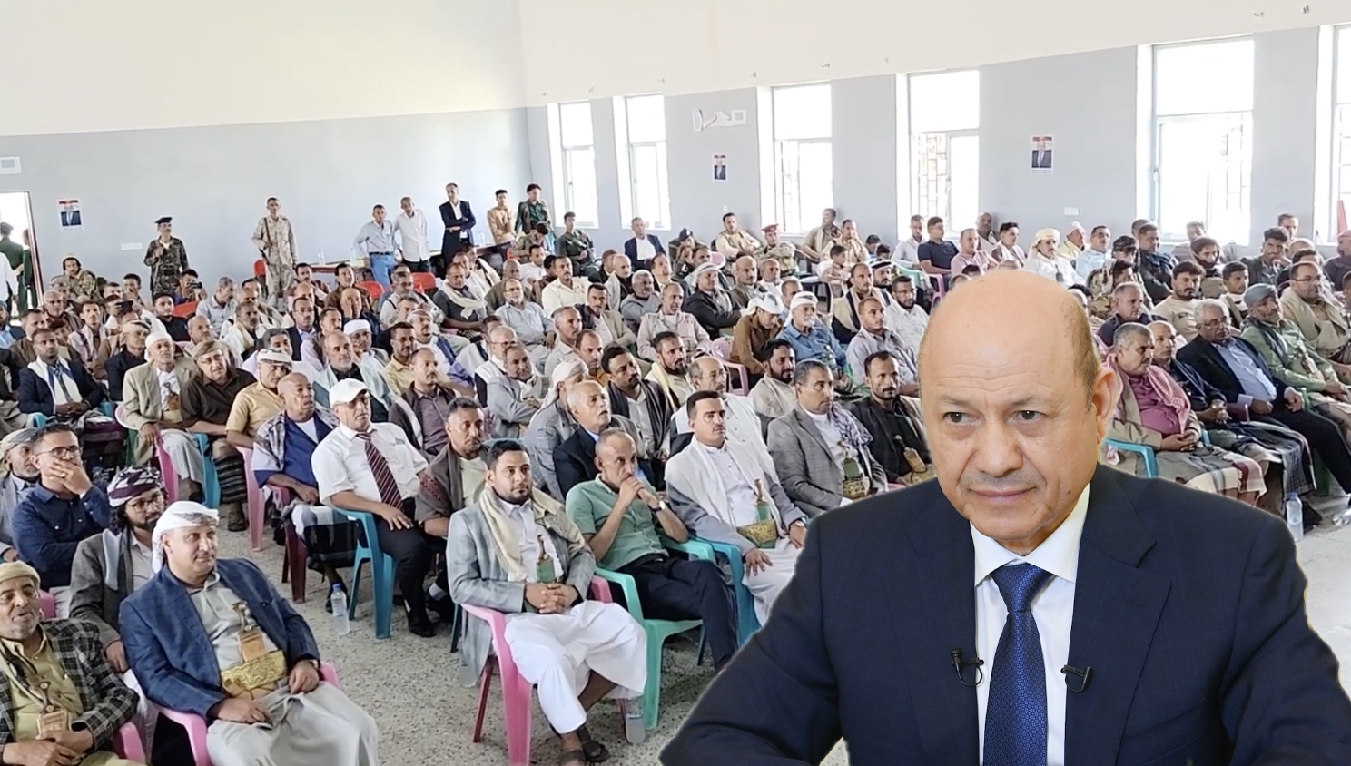 تعز.. مشايخ الحجرية يؤكدون دعمهم رئيس مجلس القيادة رشاد العليمي والتمسك بالثوابت الوطنية